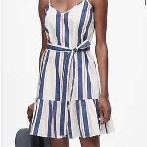 NWT Banana Republic size 4 Striped Poplin Mini Dress